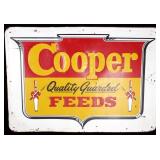 Cooper Quality Guarded Feeds Tin Advertising Sign