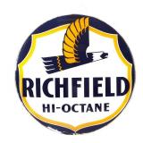 Richfield Hi-Octane Gas Pump Globe Glass Lens