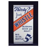 1939 Whistle Soda Advertising Sign