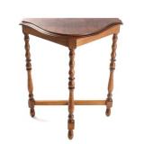 Antique Kiel Furniture CO. Half Moon Side Table