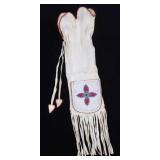 Eastern Sioux Floral Beaded Pipe Bag