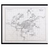 Map of the City of Great Falls Montana C. 1915
