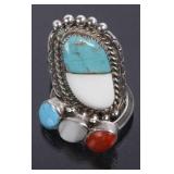 Navajo Multi-Stone Sterling Silver Rings