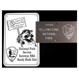 National Park Service Memorabilia Signs
