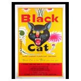 Black Cat Firecracker Advertising Poster