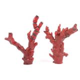 Antique Chinese Red Branch Coral Natural Trees (2)