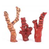 Antique Chinese Red Branch Coral Natural Trees (3)