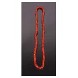 Hudson Bay Red White Heart Trade Bead Necklace