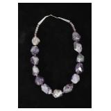 Navajo Polished Natural Amethyst Nugget Necklace