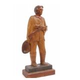 Rustic Hand Carved Pioneer Folk Art