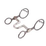 NOS Silver Mounted Etched Horse Bit