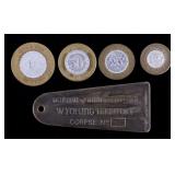 Mint Great Falls MT Trade Tokens & Wyoming Toe-Tag