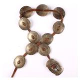 Navajo First Phase Revival Silver Concho Belt