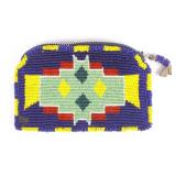 Blackfoot Indian Polychrome Beaded Pouch Wallet