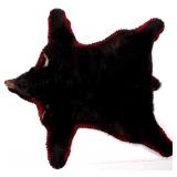 Montana Black Bear Rug Mount
