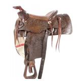 Helena Saddlery Company Expertly Tooled Saddle