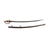 Civil War Cavalry Sword w/ Scabbard W. Clauberg