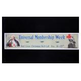 Original WWI American Red Cross Banner Poster