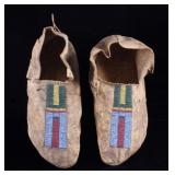 Cheyenne Native American Beaded Moccasins c.1890