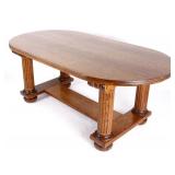 American Quarter Sawn Oak Library Table 1900-1915