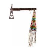 Crow Double-Cutout Batwing Pipe Tomahawk c. 1880