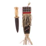 Sioux Beaded Scabbard Presentation Style Dag