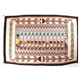 Large Navajo Yei Pattern Rug
