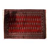 Persian Hand-Knotted Bokhara Woolen Rug