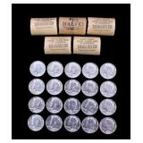 1964 Kennedy Half Dollar Rolls $60 Face Value