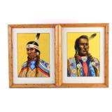 Original John Segesman Blackfeet Gouache Paintings