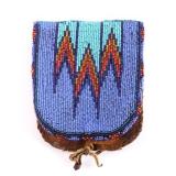 Sioux Native American Beaded Belt Bag c.1890