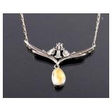 Montana Sterling Silver & Elk Ivory Necklace