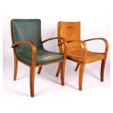 Pair Heywood Wakefield Birch Dinning Room Chairs