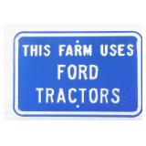 Ford Farm Tractor Sign New Old Stock RARE