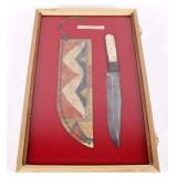 Northern Plains Bone Knife & Parfleche Sheath