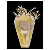 Apache Beaded Effigy Cradle Board 19th Century