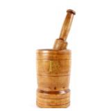 Wooden Apothecaries Mortar & Pestle
