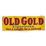 Old Gold Cigarettes Double Sided Tin Sign