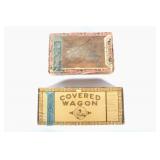 Early Montana Pioneer & Covered Wagon Cigar Boxes
