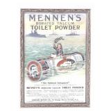 Mennens Borated Talcum Toilet Powder Poster AD