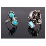 Two Navajo Sterling Rings