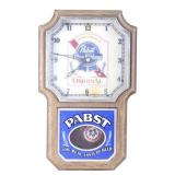 Pabst Blue Ribbon 1960 Era Light Up Pendulum Clock
