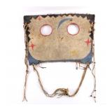 Sioux Painted Buffalo Hide Horse Mask