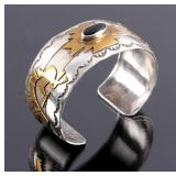 Thomas Singer Sterling Gold Filled Navajo Cuff
