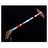 Sioux Fully Beaded Catlinite War Club 20th Century