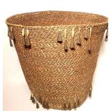 Apache Burden Basket with Jingle Cone 19th Century
