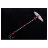 Plains Indian Braided Horse Hair Covered War Club