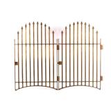 Antique Solid Brass Bank Teller Window Cage Doors