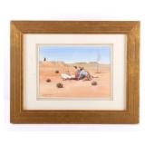 Original Leonard Reedy Framed Watercolor Painting