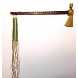 Arapaho Brass Head Pipe Tomahawk Beaded Drop 1890